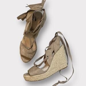 Anthropologie Tan Wedges